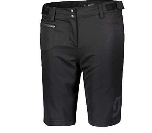 Pantalon court vélo femme de marque Scott Trail noir et élégant