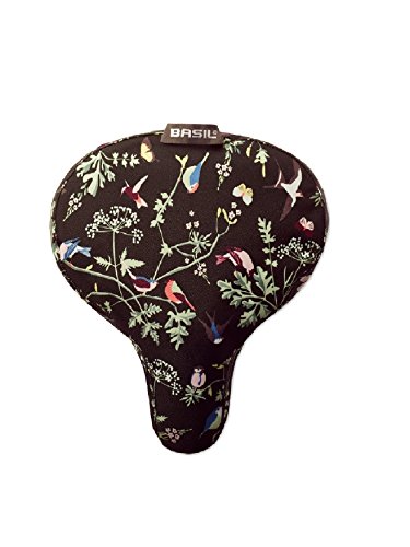 Housse de selle pour vélo femme avec petits oiseaux signée Basil