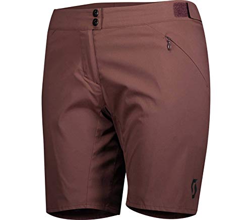 Pantalon court vélo femme de marque Scott marron et élégant