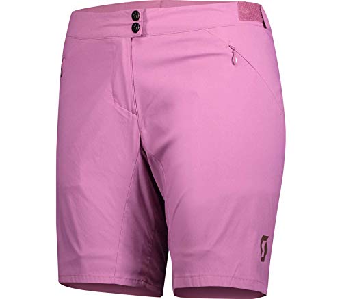 Pantalon court vélo femme de marque Scott Trail rose et élégant