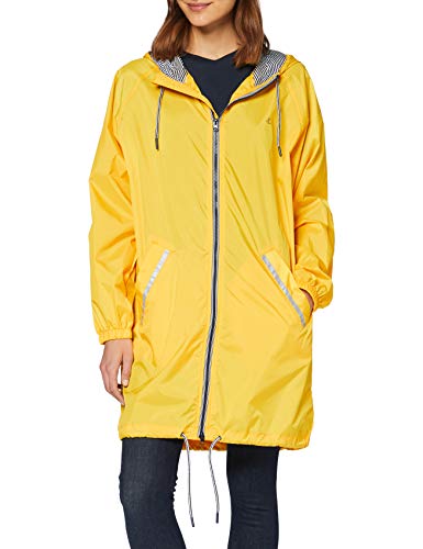 Parka imperméable cirée femme jaune pour se déplacer en vélo Petit Bateau