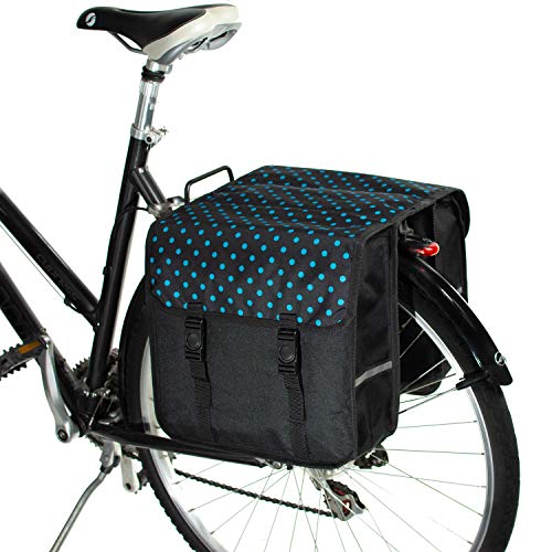 Sacoches vélo doubles imprimé pois pour vélo femme Bikybag