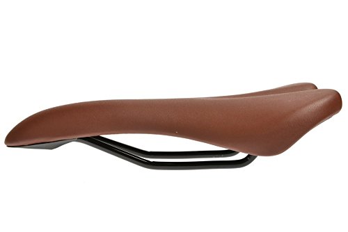 Selle vélo de course et VTT ergonomique marron