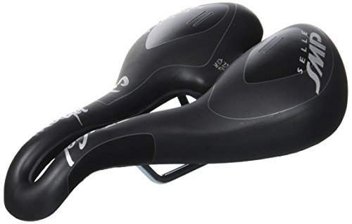 Selle vélo VTT avec rembourrage gel et ouverture ergonomique pour soulager les chocs sur le périnée SMP