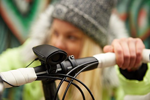 Sonnette électrique noire pour vélo de femme 140 decibels