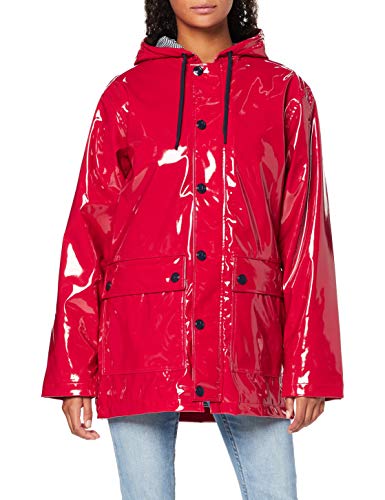 Veste cirée femme rouge pour se déplacer en vélo Petit Bateau